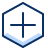 Add Hexagon 1 Icon from Cyber Duotone Set