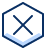 Remove Hexagon 1 Icon from Cyber Duotone Set