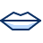 Beauty Lips Icon from Cyber Duotone Set