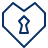 Heart Lock Icon from Cyber Line Set