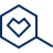Heart Search Icon from Cyber Line Set