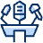 Presentation Counter 2 Icon from Cyber Duotone - Free Set