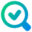 Search Check Icon from Plump Gradient Set