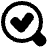 Search Check Icon from Plump Remix Set