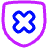 Shield Privacy Protection Off Disable Icon from Plump Neon Set