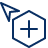 Cursor Arrow Add Icon from Cyber Line Set