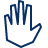 Cursor Hand 4 Icon from Cyber Line Set