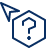 Cursor Question Hexagon Icon from Cyber Line Set