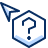 Cursor Question Hexagon Icon from Cyber Duotone Set