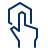Hand Hexagon Icon from Cyber Line Set
