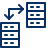 Server Data Transfer TO Server Icon from Cyber Line Set