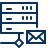 Server Network Mail Email Icon from Cyber Line Set