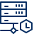 Server Network Time Icon from Cyber Line Set