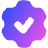 Cog Automation Gear Check Icon from Plump Gradient Set