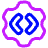 Cog Source Code Gear Icon from Plump Neon Set