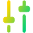 Settings Slider Configuration Vertical Icon from Plump Gradient Set