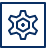 Cog Square icon - Free transparent PNG, SVG. No Sign up needed.