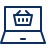 Shopping Application Laptop 1 Icon from Cyber Line Set