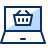 Shopping Application Laptop 1 Icon from Cyber Duotone Set