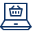 Shopping Application Laptop 2 Icon from Cyber Line Set