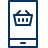 Shopping Basket Application Mobile  Icon from Cyber Line Set