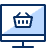 Shopping Basket Application PC 1 Icon from Cyber Duotone Set