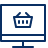 Shopping Basket Application PC 1 Icon from Cyber Line Set