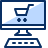 Shopping Cart Application PC 2 Icon from Cyber Duotone Set