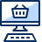 Shopping Basket Application PC 2 Icon from Cyber Duotone Set