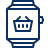 Shopping Basket Application Smart Watch Icon from Cyber Line Set