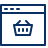 Shopping Basket Application Window Icon from Cyber Line Set