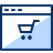 Shopping Cart Application Window Icon from Cyber Duotone Set