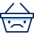 Shopping Basket Frown Icon from Cyber Duotone Set