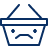 Shopping Basket Frown Icon from Cyber Line Set
