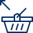 Shopping Basket Remove Icon from Cyber Line Set