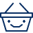 Shopping Basket Smile Icon from Cyber Line Set