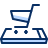 Shopping Cart Application On Mobile Icon from Cyber Duotone Set