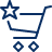 Shopping Cart Favorite Star Icon from Cyber Line Set