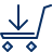 Shopping Cart Heavy Download Icon from Cyber Duotone Set