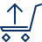 Shopping Cart Heavy Upload Icon from Cyber Line Set