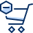 Shopping Cart Subtract Icon from Cyber Duotone Set