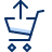 Shopping Cart Upload 1 Icon from Cyber Duotone Set