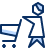 Shopping Cart User 1 Icon from Cyber Duotone Set