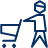 Shopping Cart User 2 Icon from Cyber Line Set