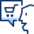 Shopping Cart User 3 Icon from Cyber Duotone Set