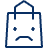 Shopping Bag Frown Icon from Cyber Line - Free Set