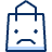 Shopping Bag Frown Icon from Cyber Duotone - Free Set
