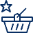Shopping Basket Star Icon from Cyber Line - Free Set