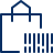 Shopping Bag Barcode Icon from Cyber Line Set