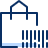 Shopping Bag Barcode Icon from Cyber Duotone Set